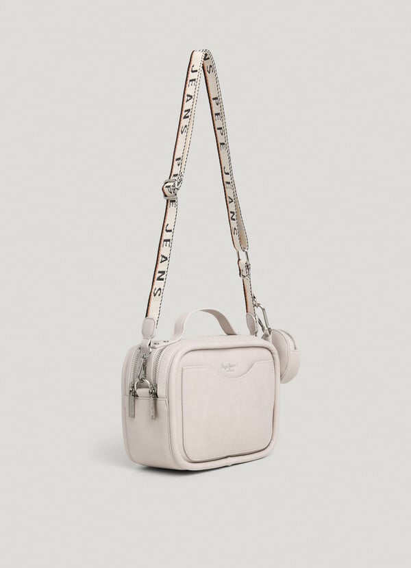 Pepe Jeans Bandolera Efecto Piel Con Logo
