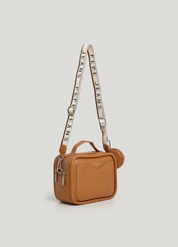 Pepe Jeans Bandolera Efecto Piel Con Logo