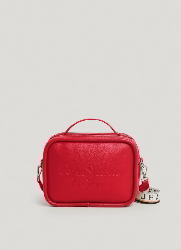 Pepe Jeans Bandolera Efecto Piel Con Logo