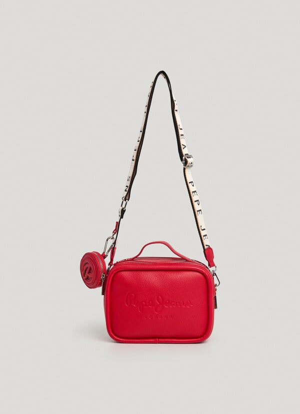 Pepe Jeans Bandolera Efecto Piel Con Logo