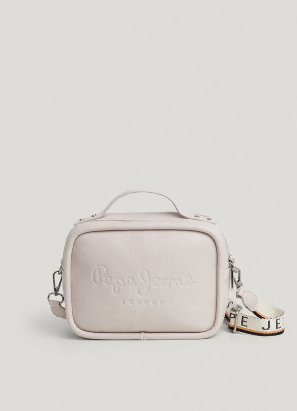 Pepe Jeans Bandolera Efecto Piel Con Logo