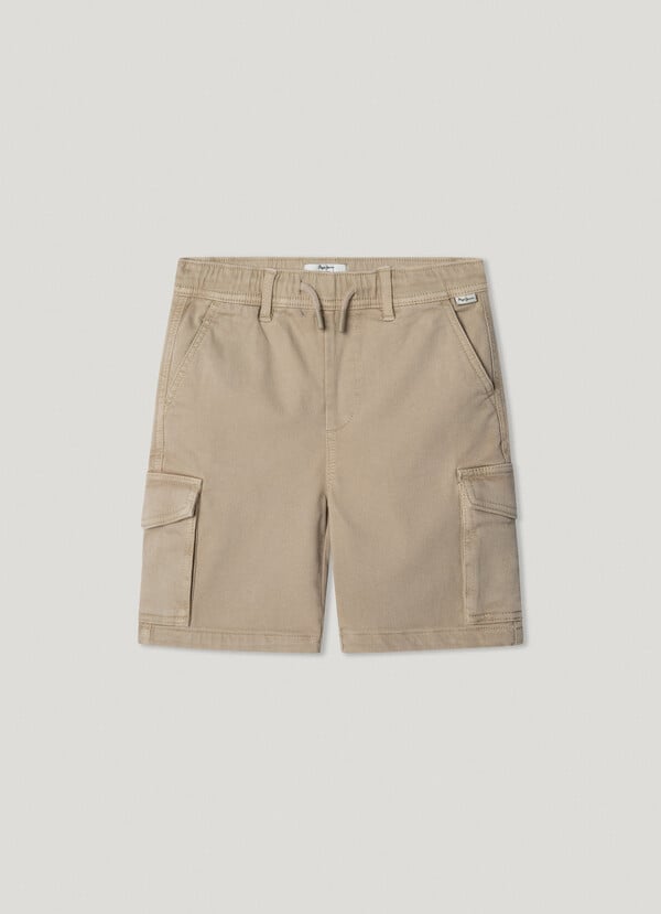 Pepe Jeans bermuda cargo cintura ajustable