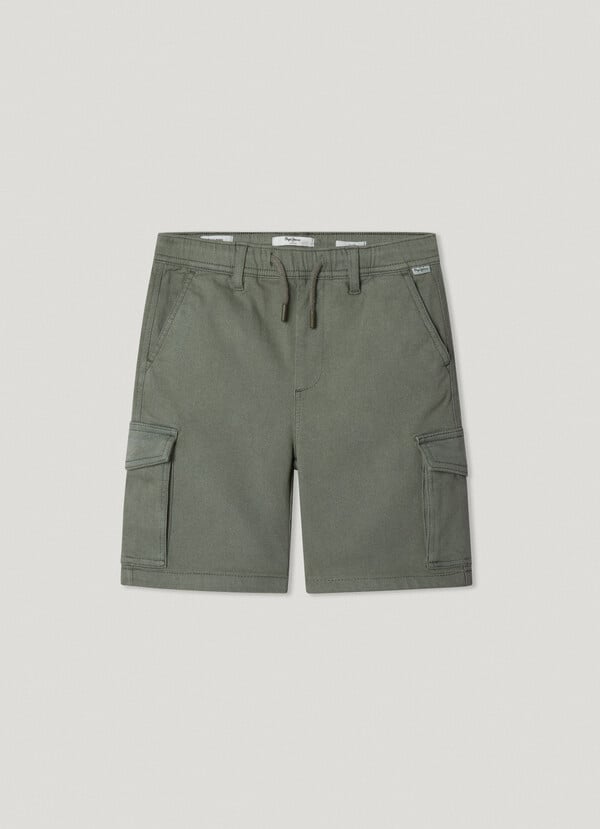 Pepe Jeans bermuda cargo cintura ajustable