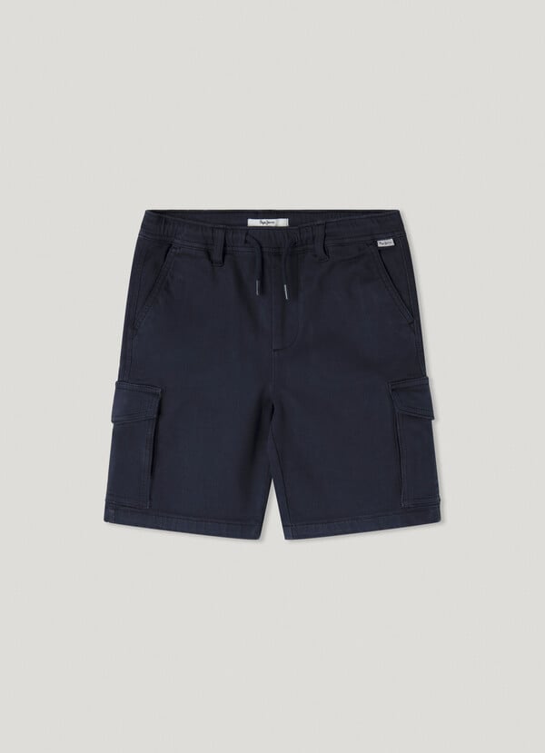 Pepe Jeans bermuda cargo cintura ajustable