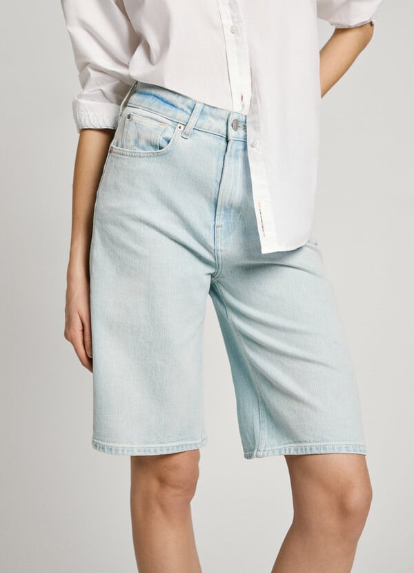 Pepe Jeans Bermuda Denim Fit Wide