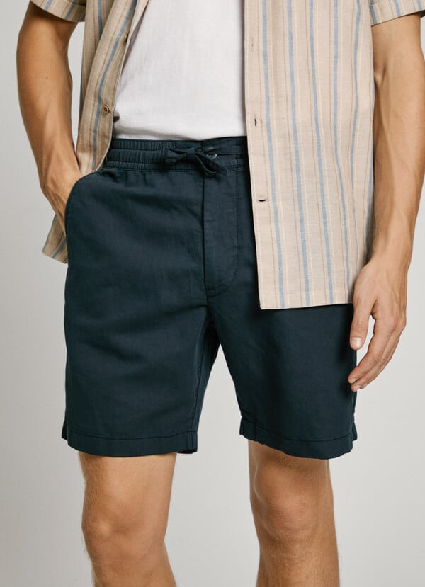 Pepe Jeans Bermuda Lino Fit Relaxed