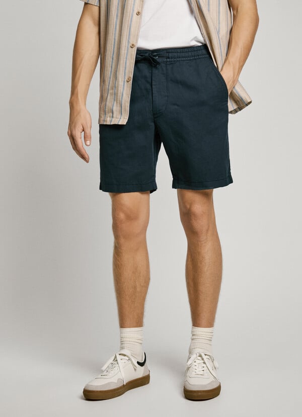 Pepe Jeans Bermuda Lino Fit Relaxed