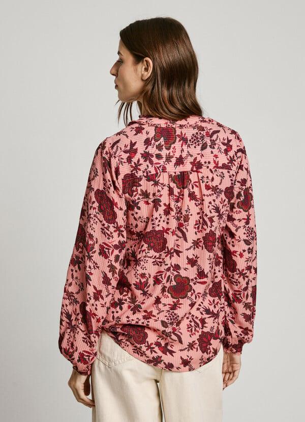 Pepe Jeans Blusa De Flores Manga Larga