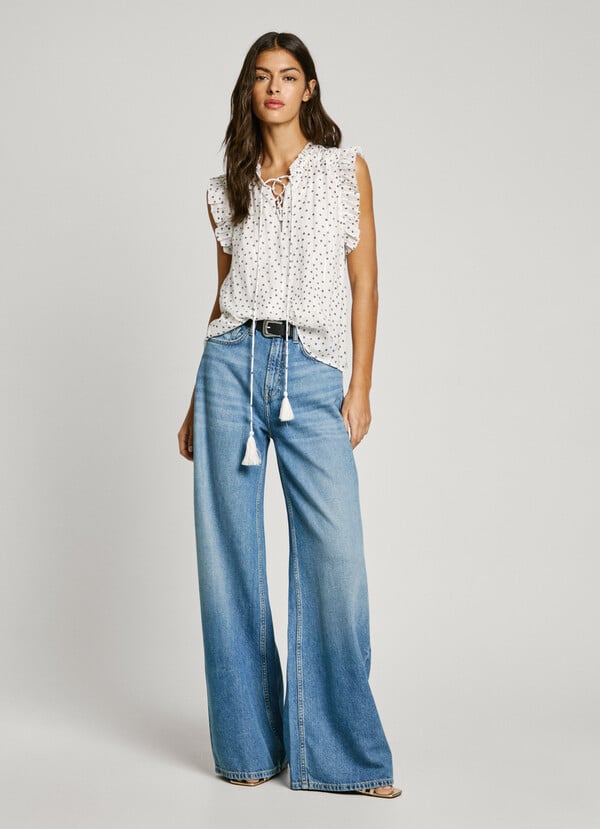 Pepe Jeans Blusa Estampada Sin Mangas