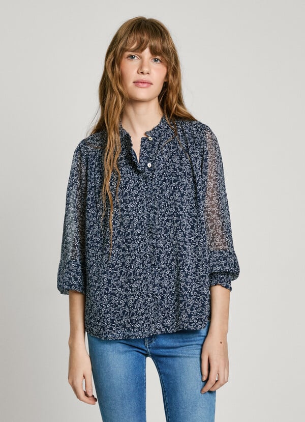 Pepe Jeans Blusa Fluida Estampado Floral