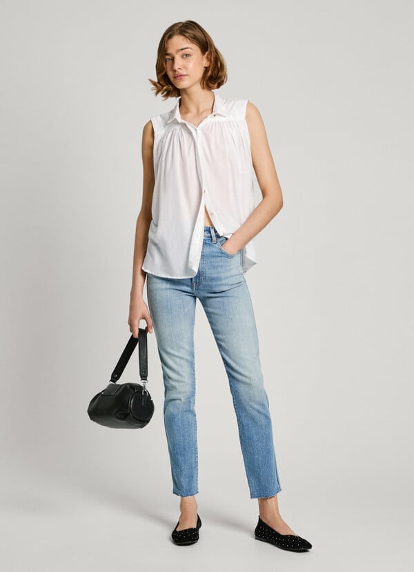 Pepe Jeans Blusa Fluida Sin Mangas