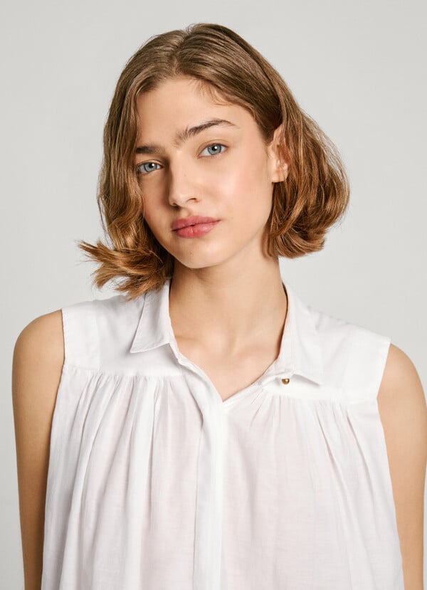 Pepe Jeans Blusa Fluida Sin Mangas