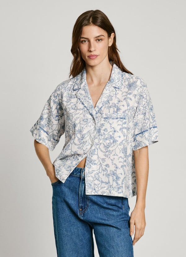 Pepe Jeans Blusa Manga Corta Estampado Floral