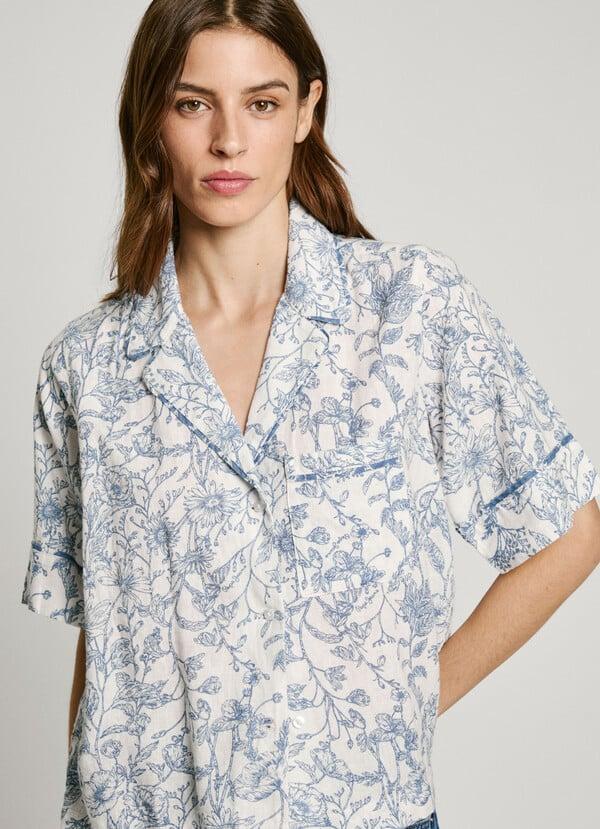 Pepe Jeans Blusa Manga Corta Estampado Floral