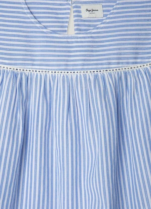 Pepe Jeans Blusa Rayas Manga Mariposa