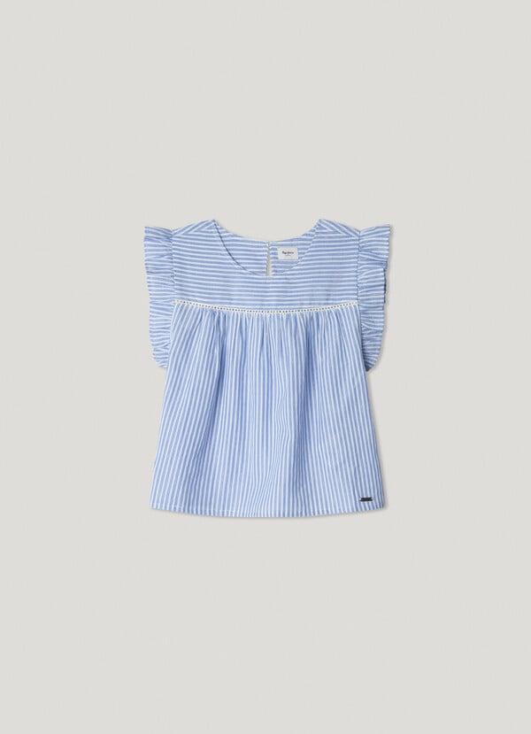 Pepe Jeans blusa rayas manga mariposa