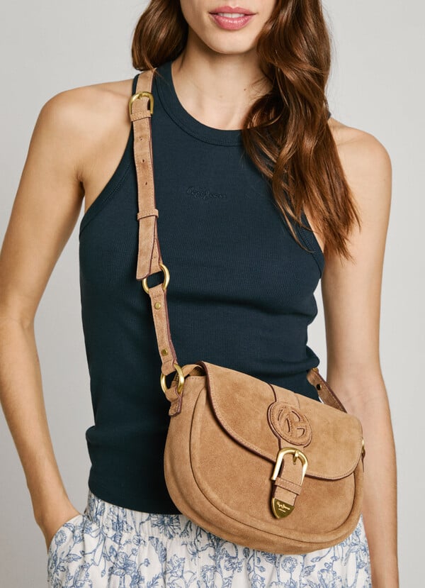 Pepe Jeans bolso con solapa ante