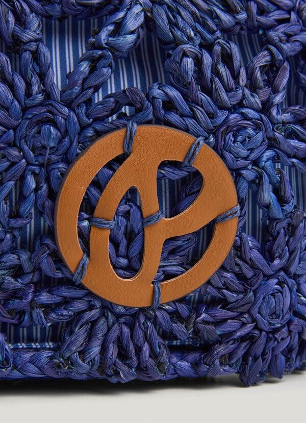 Pepe Jeans Bolso De Rafia Con Detalles Florales