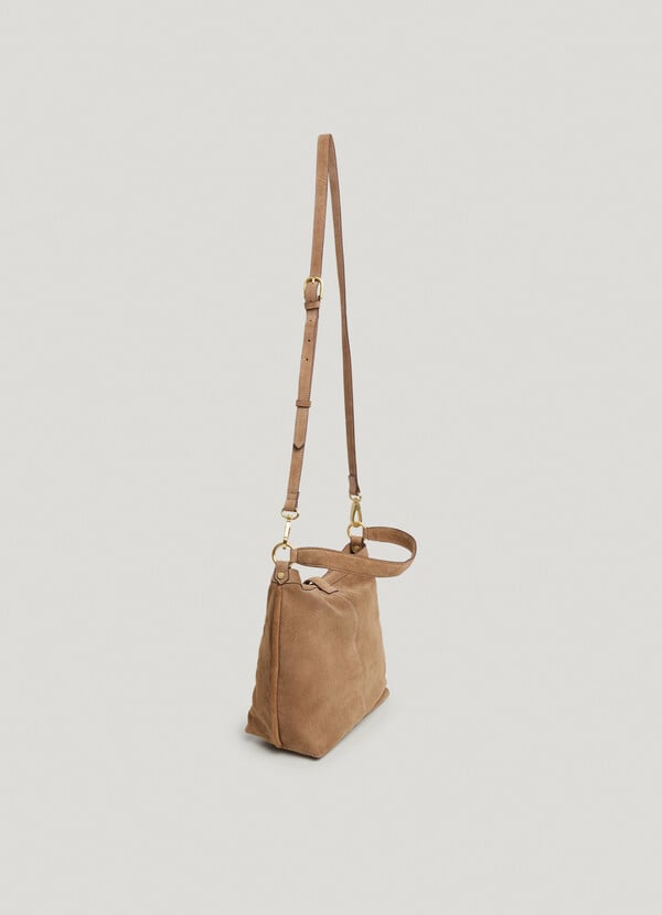 Pepe Jeans Bolso Hobo Ante Con Monograma