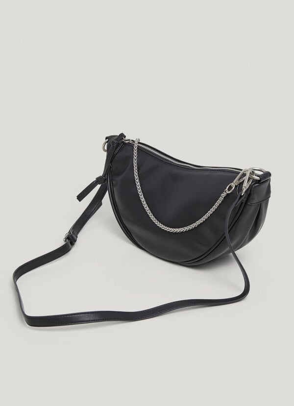 Pepe Jeans Bolso Media Luna Efecto Piel