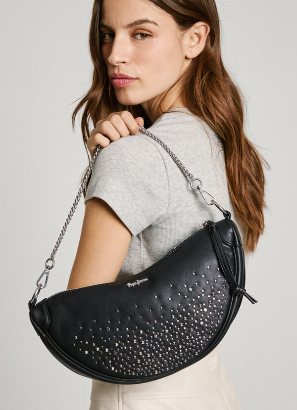Pepe Jeans bolso media luna efecto piel