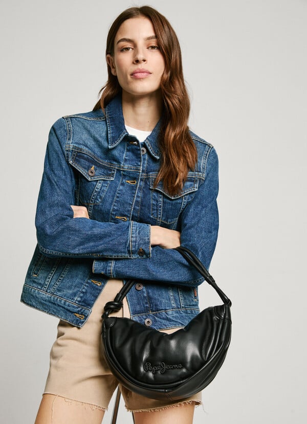 Pepe Jeans bolso media luna efecto piel