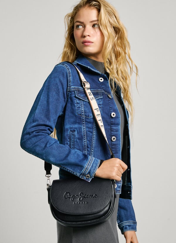 Pepe Jeans Bolso Solapa Efecto Piel