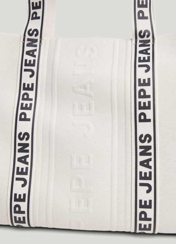 Pepe Jeans Bolso Tote Con Detalles Efecto Piel