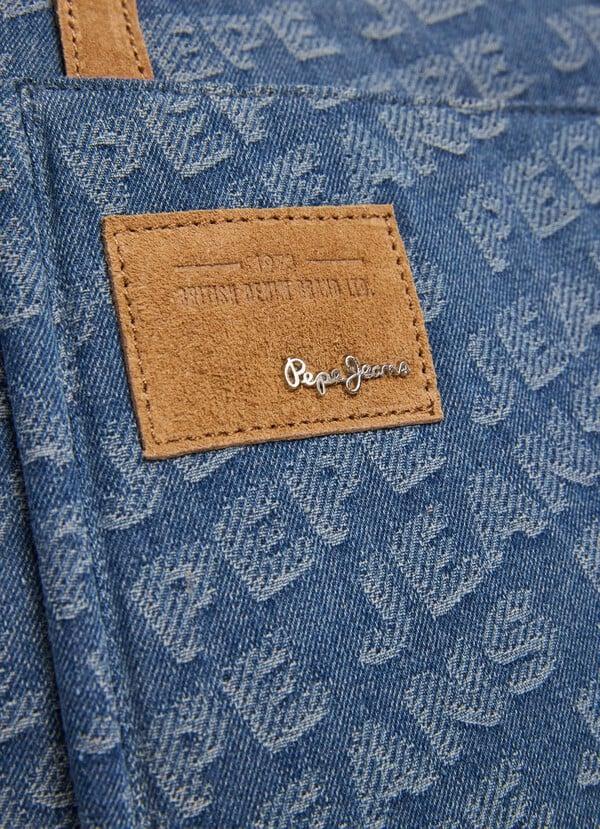 Pepe Jeans Bolso Tote Denim Con Logo