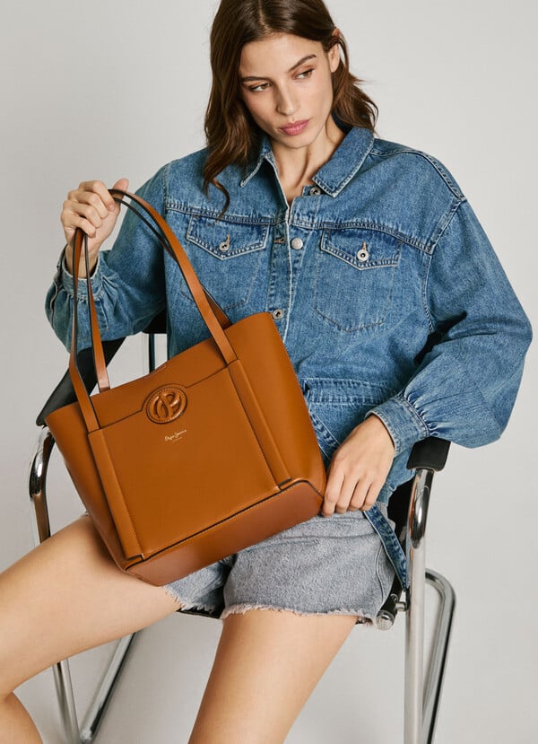 Pepe Jeans Bolso Tote Efecto Piel