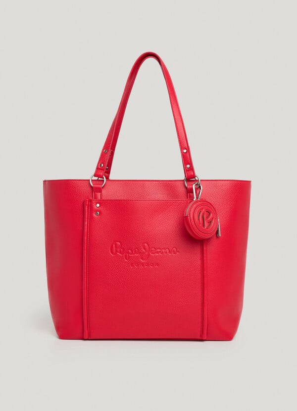 Pepe Jeans Bolso Tote Efecto Piel Con Logo