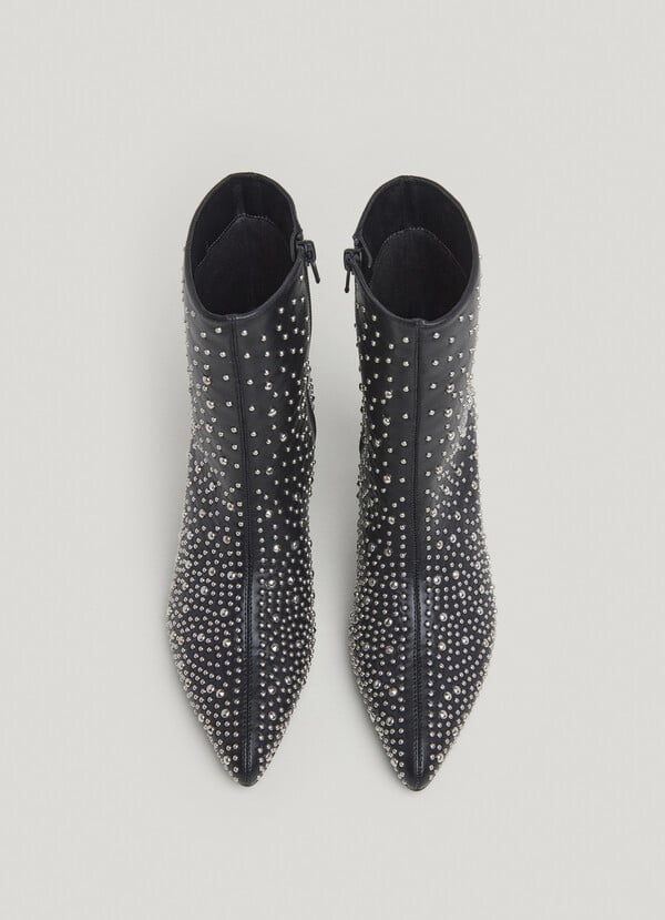 Pepe Jeans Botas De Tacón Alto Efecto Piel