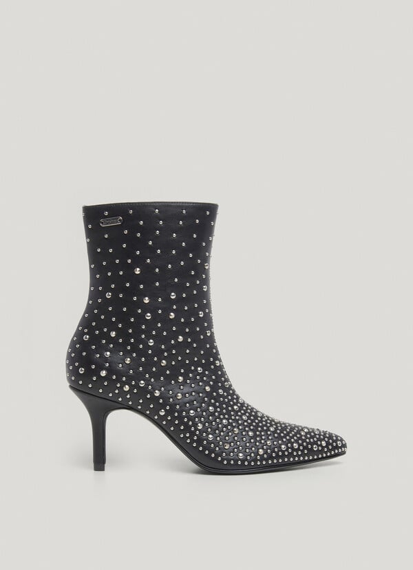 Pepe Jeans botas de tacón alto efecto piel