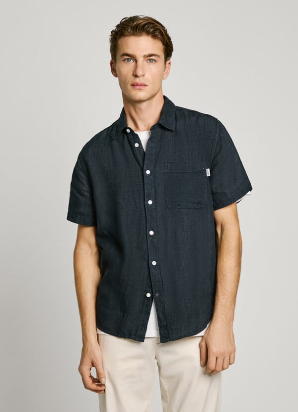 Pepe Jeans camisa bolsillo frontal fit regular