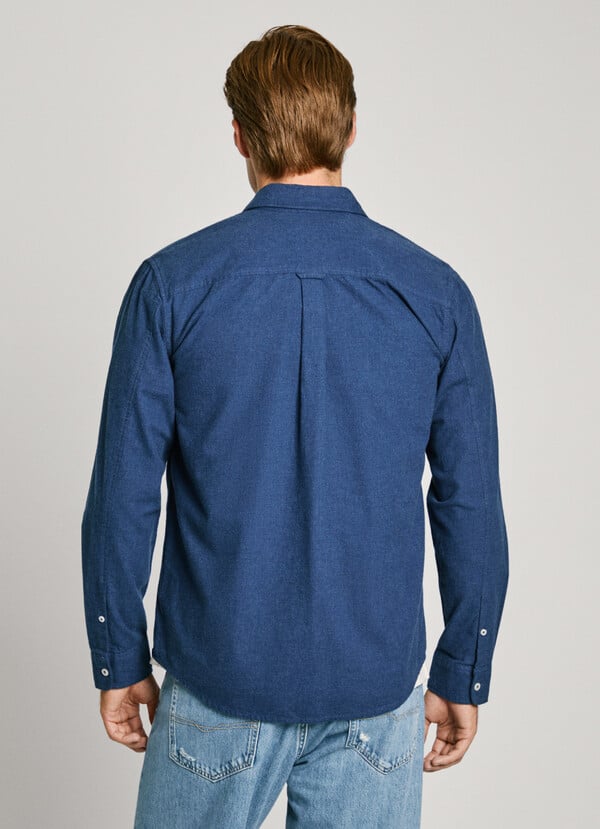 Pepe Jeans Camisa Bolsillo Frontal Fit Regular