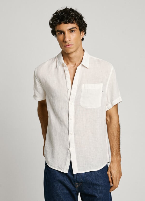 Pepe Jeans camisa bolsillo frontal fit regular