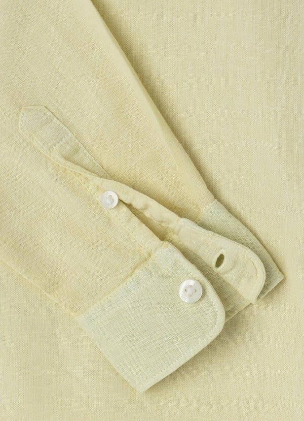 Pepe Jeans Camisa Cuello Mao Con Logo Bordado