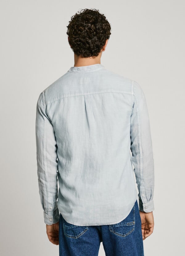 Pepe Jeans Camisa Cuello Mao Fit Regular