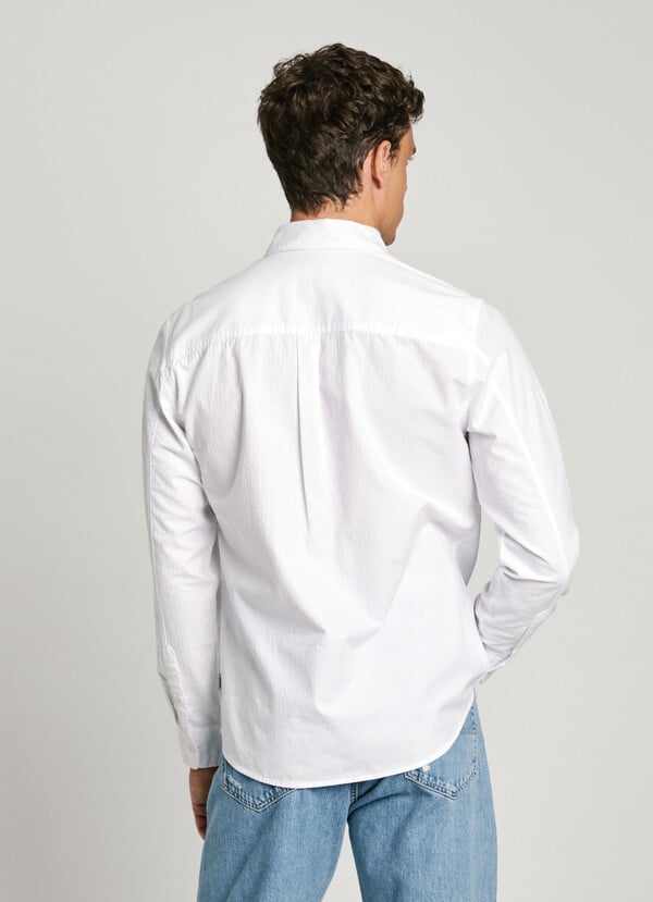 Pepe Jeans Camisa De Espiga Fit Regular