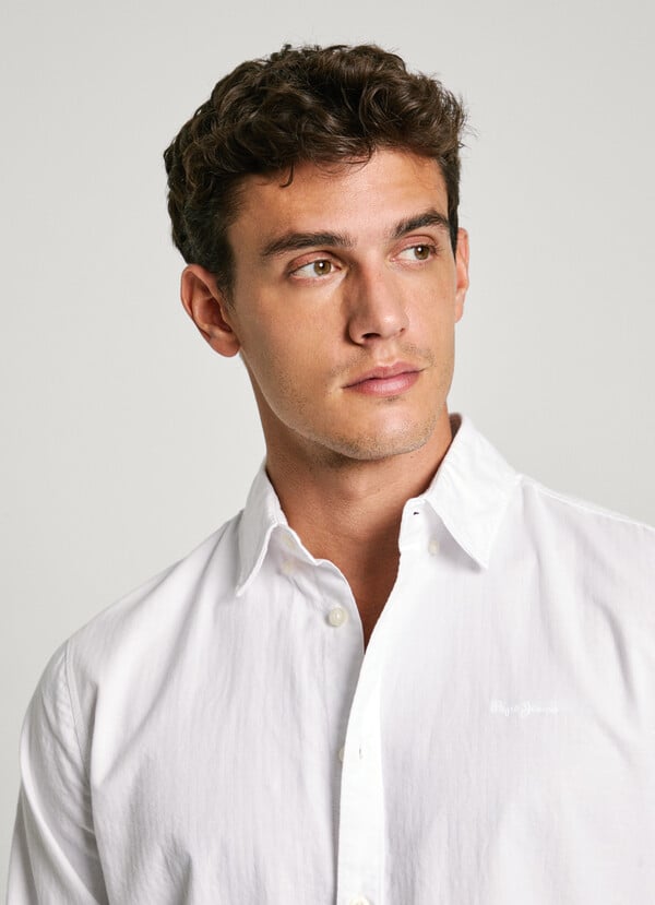 Pepe Jeans Camisa De Espiga Fit Regular