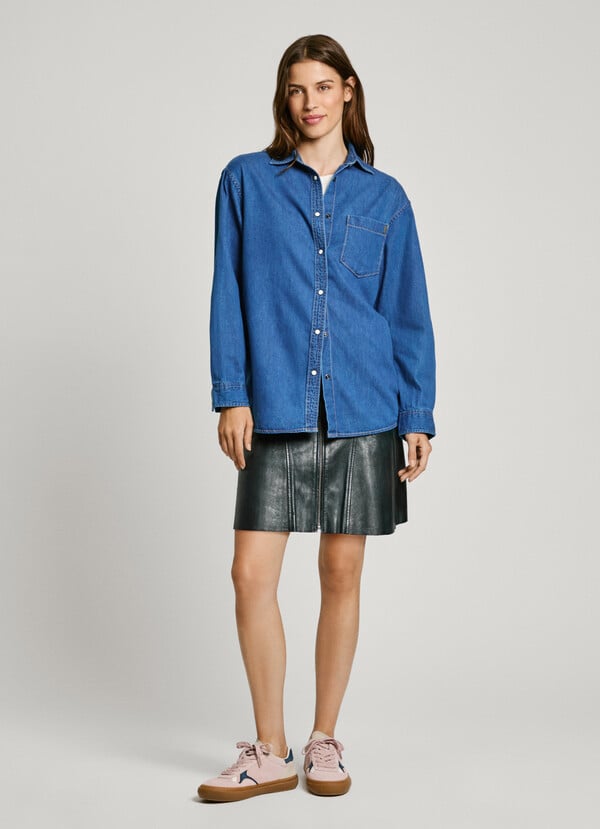 Pepe Jeans Camisa Denim Fit Boyfriend