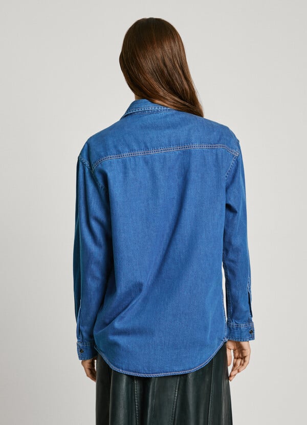 Pepe Jeans Camisa Denim Fit Boyfriend