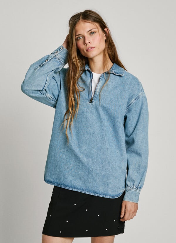 Pepe Jeans camisa denim fit loose
