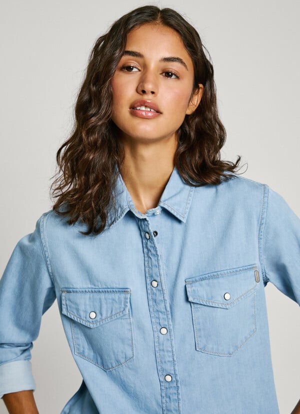 Pepe Jeans camisa denim fit regular