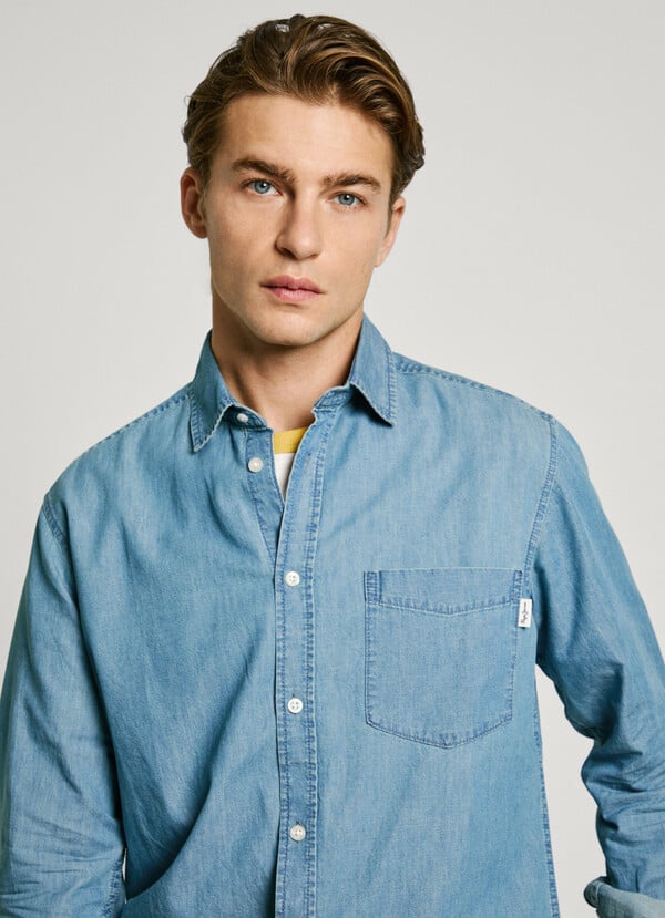 Pepe Jeans Camisa Denim Fit Slim