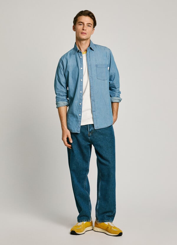 Pepe Jeans Camisa Denim Fit Slim