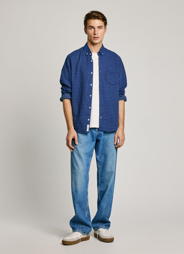 Pepe Jeans Camisa Estampada Fit Regular