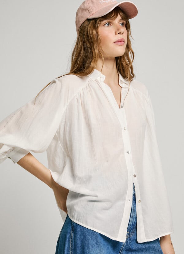 Pepe Jeans Camisa Fluida Manga Ranglán