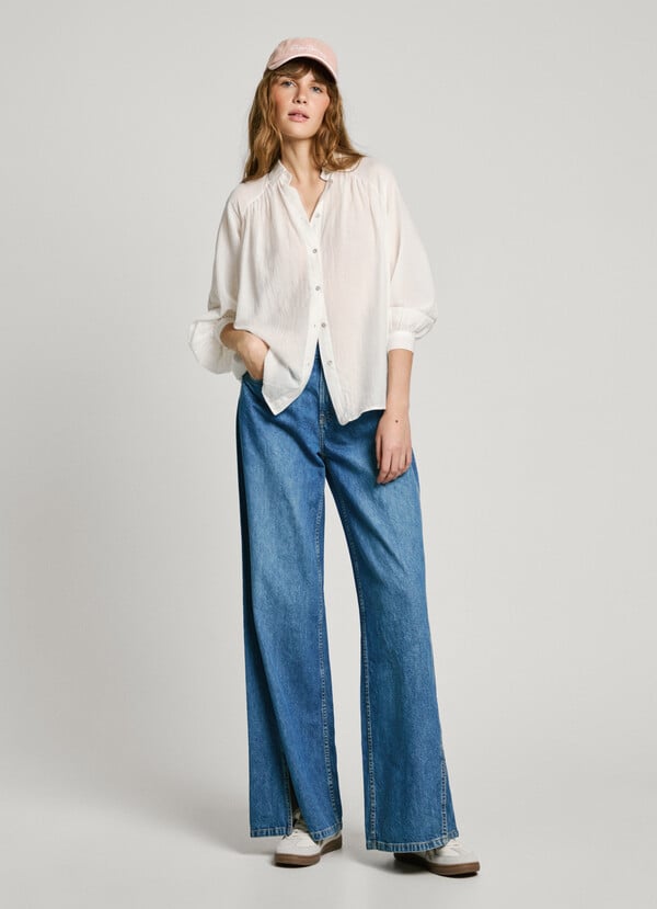 Pepe Jeans Camisa Fluida Manga Ranglán