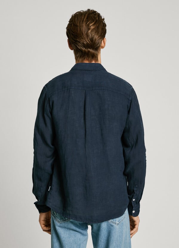 Pepe Jeans Camisa Logo Bordado Fit Regular